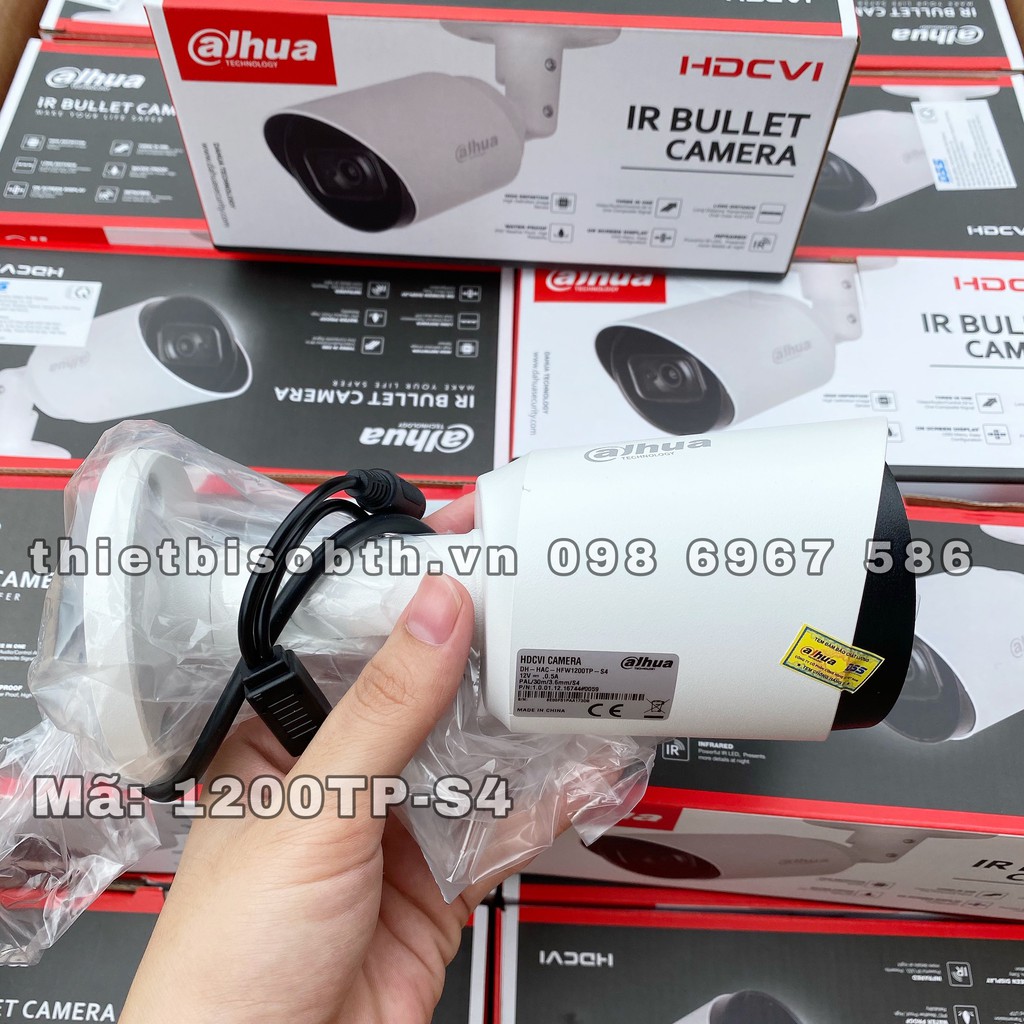 CAMERA DAHUA HAC-HFW1200TP-A-S4 TÍCH HỢP MÍC THU ÂM