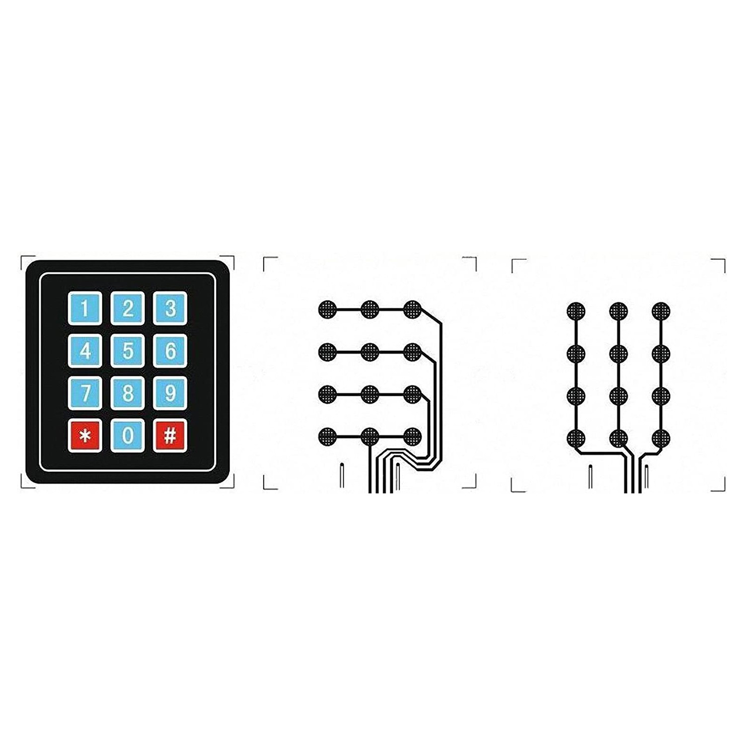 6 Phím 3x4 Matrix 12 Phím Cho Mcu Arduinovn