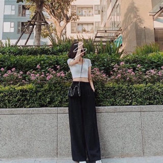 Quần culottes suông zara