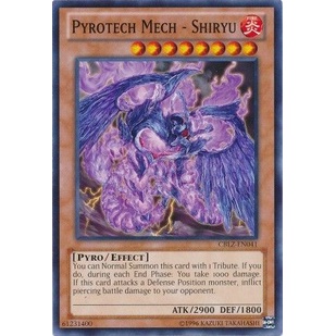 Thẻ bài Yugioh - TCG - Pyrotech Mech - Shiryu / CBLZ-EN041'