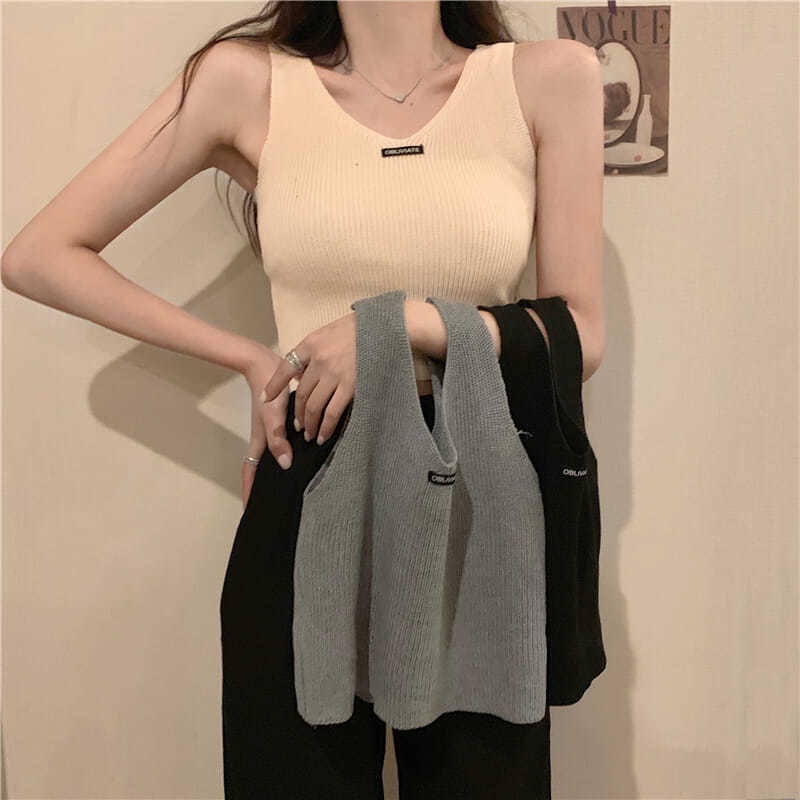 Áo Dệt Kim Hai Dây Cổ Chữ V Phong Cách Âu Mỹ Thời Trang Mùa Hè Dành Cho Nữ