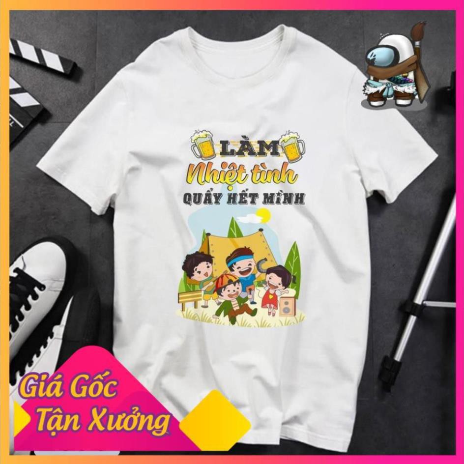 (SALE 50%) BỘ SƯU TẬP ÁO THUN TAY NGẮN IN CHỮ BƠ ĐI MÀ SỐNG TEAMBUIDING HỘI NHÓM TỔ CHỨC ĐOÀN KẾT 2021