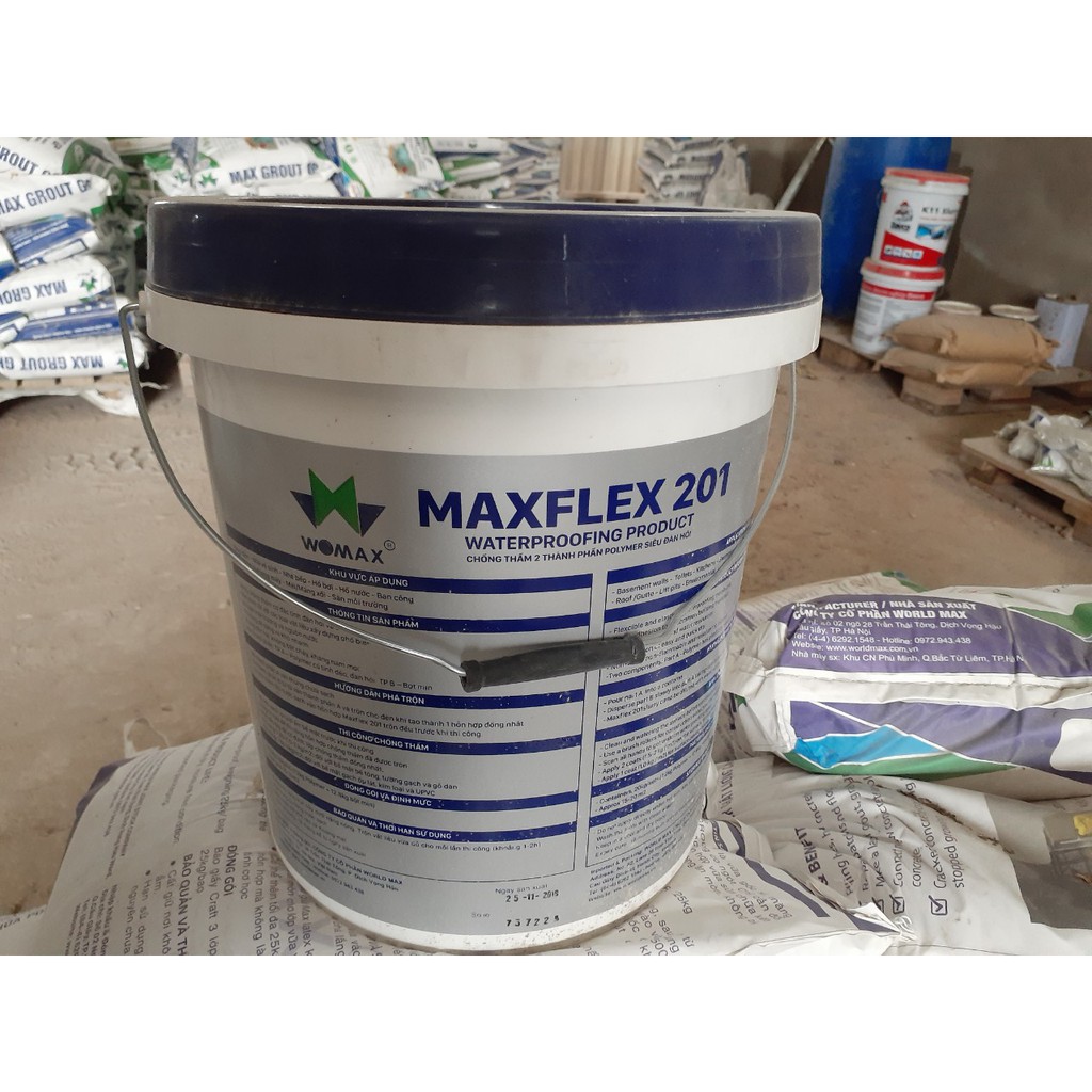 Maxflex 201 - 5kg - Chống thấm gốc xi măng 2 thành phần