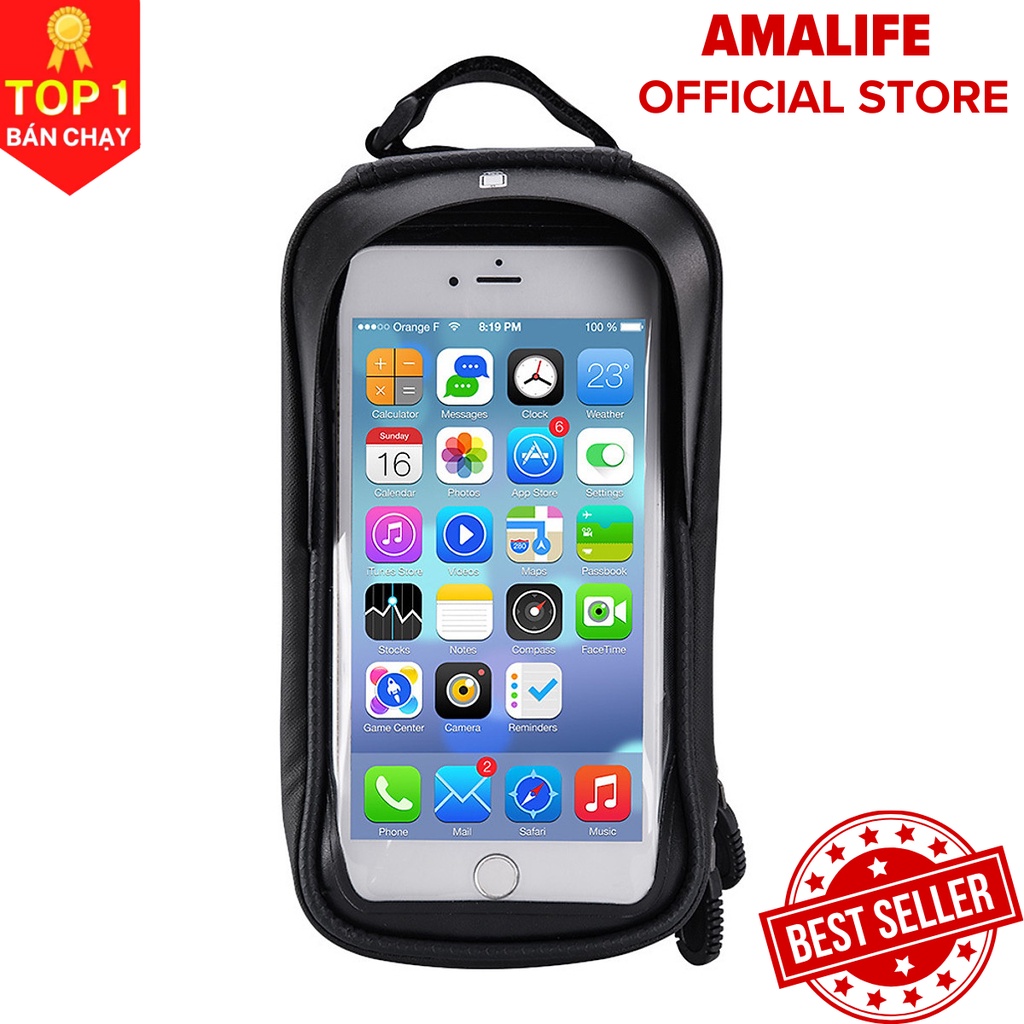 Túi Treo Sườn Xe Đạp Chống Nước Bọc Cảm Ứng Cao Cấp Phù Hợp Với Mọi Dòng Xe Chính Hãng Amalife