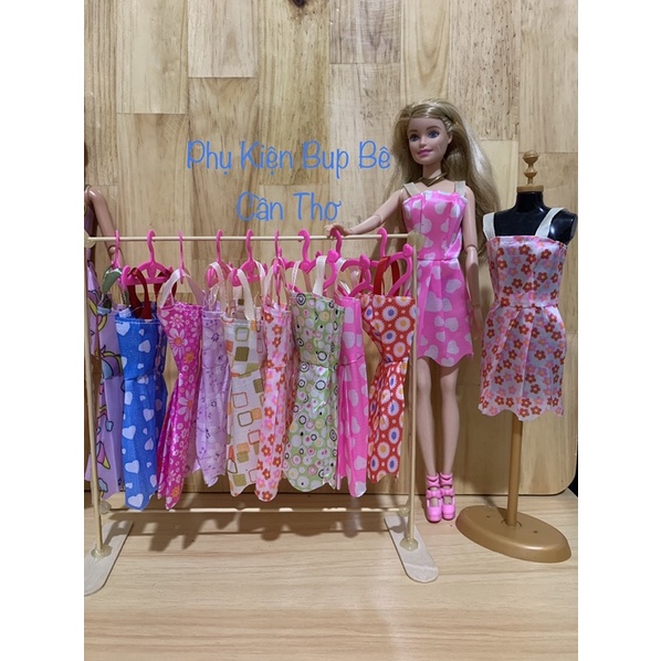 Combo 3/5/10 đầm cho bup bê barbie, xinyi, licca,kexin..
