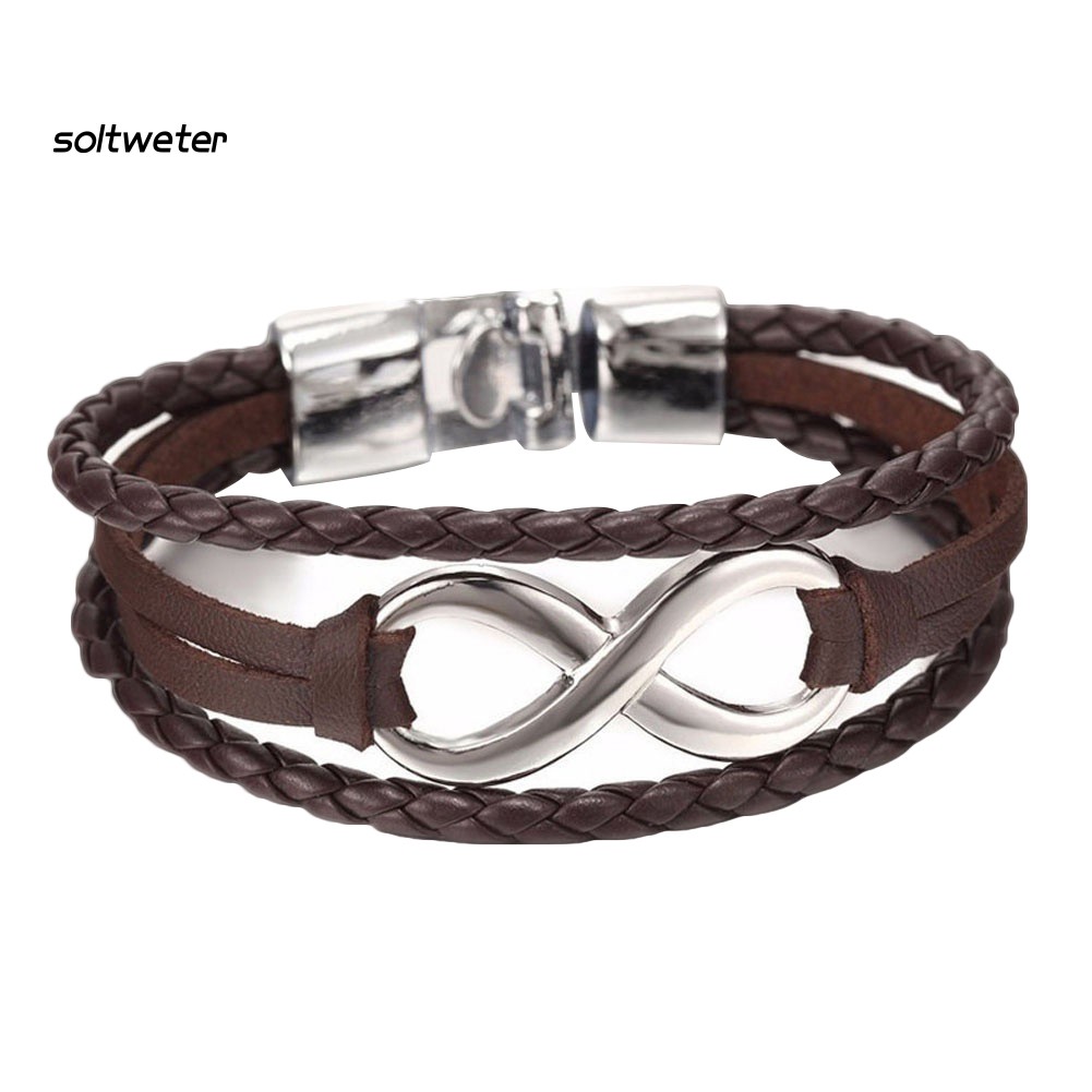 Vòng Đeo Tay Giả Da Nhiều Lớp Thời Trang Cá Tính Dành Cho Nữ