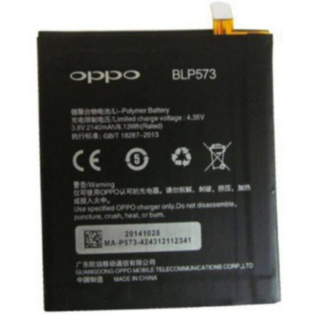 Pin điện thoại oppo N1 mini ( BLP 573) bảo hành 6 tháng