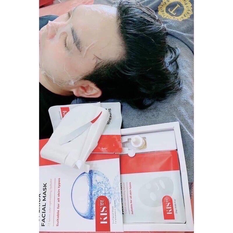 KV Beauty - MẶT NẠ SINH HỌC KIS22 ( 5 miếng nạ + chai serum)