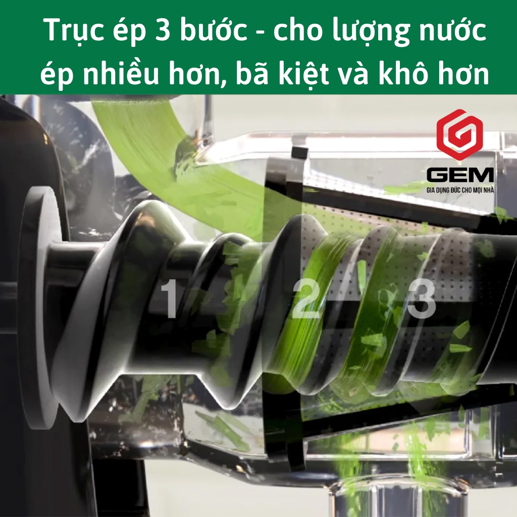 Máy ép chậm trục ngang OMEGA H3000 - Máy ép trái cây Chính hãng, Bảo hành 3 năm