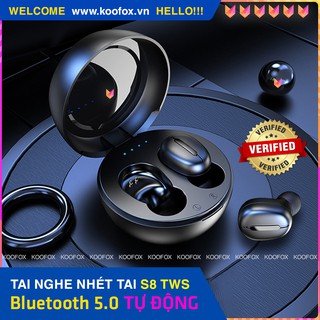 Tai nghe bluetooth không dây 5.0 tws s8 - tai nghe chơi game, tai nghe thể thao - koofox