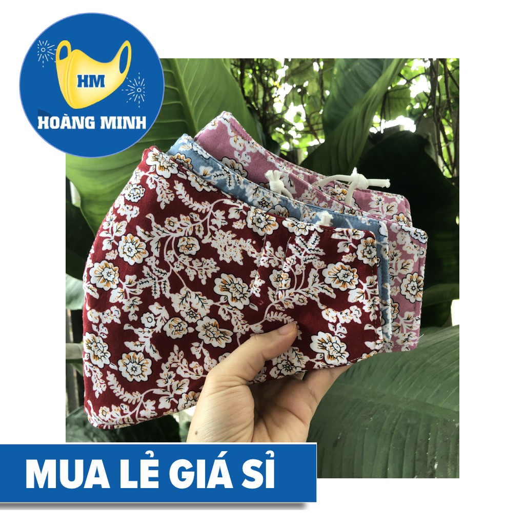 Khẩu Trang Vải Bầu Tôn Cao Cấp 3 lớp 2 mặt - Thoáng khí che cổ, che tai, kháng bụi, UV