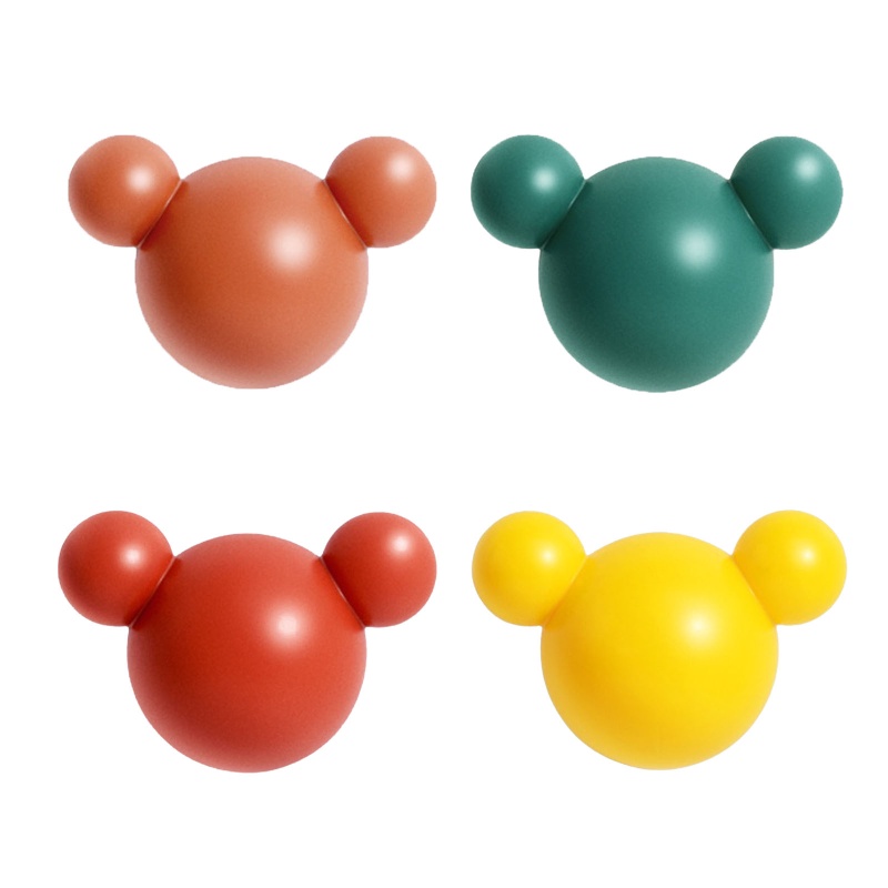 Set 4 Móc Treo Đồ Dán Tường Chịu Được Sức Nặng Bền Bỉ Cho Phòng Khách Nhà Bếp Phòng Tắm
