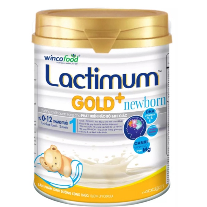 Goldcare Lactimum Gold + Newborn 1: 0 – 12 tháng tuổi (400 gam)