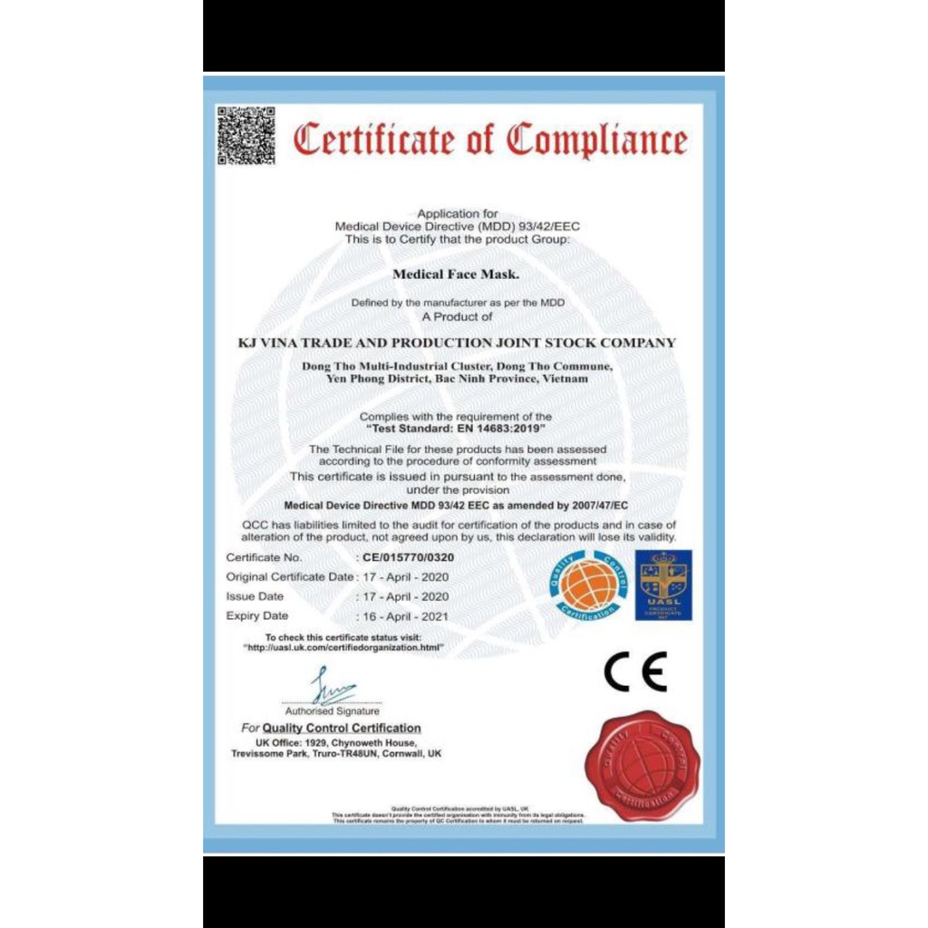 KHẨU TRANG Y TẾ KJ MASK  4 LỚP GIẤY KHÁNG KHUẨN- TIÊU CHUẨN XUẤT KHẨU - NGƯỜI LỚN VÀ TRẺ EM