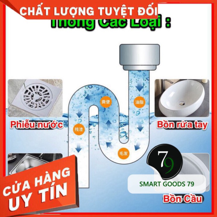 [ Chính Hãng ] [Freeship hàng cao cấp 129] Bột thông tắc cống bồn cầu thần thánh cho đường ống rửa bát bể phốt nghẹt tắc