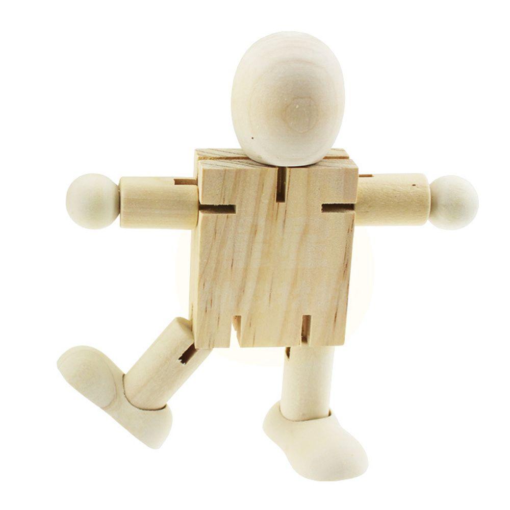 Set 2 Con Rối Gỗ Hình Con Rối DIY Trang Trí Nhà Cửa