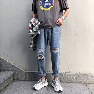 Quần baggy jean rách