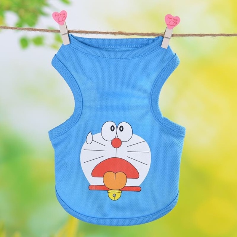 (MớI) Áo Thun MùA Hè, HọA TiếT HoạT HìNh Cho Thú Cưng