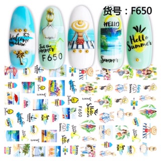 Sticker dán móng tay nail mẫu mùa hè