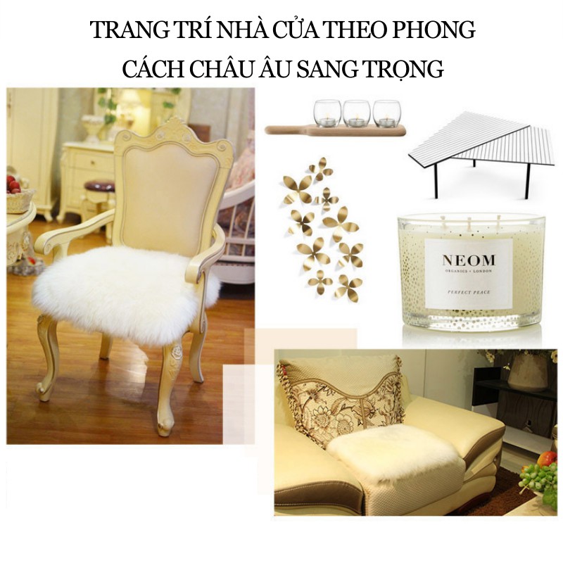 Thảm Lông Trải Sàn, Thảm Lông Cừu Mềm Mại Phong Cách Bắc Âu Hiện Đại PAPAA.HOME