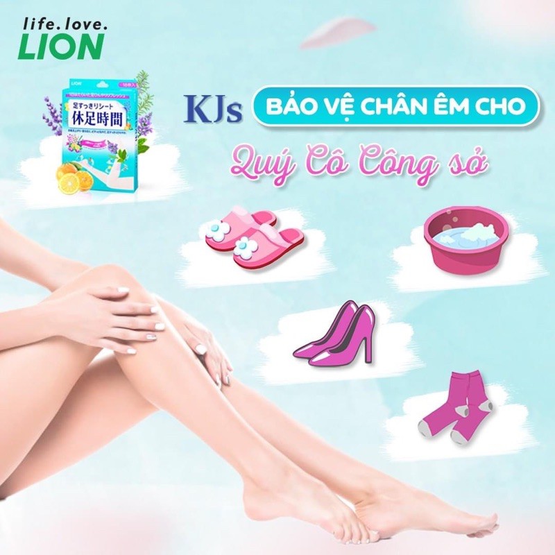 Miếng dán thư giãn lạnh chân Kao Nhật Bản 18 miếng