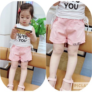 Quần Sooc Jean Cho Bé Gái (Size đại 19-32kg)