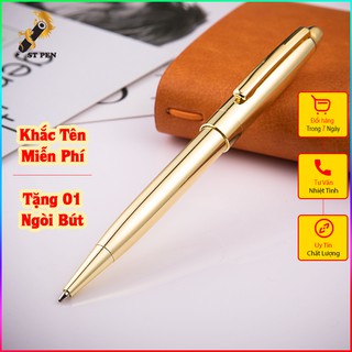 [FREESHIP] Bút ký kim loại cao cấp ST01,ngòi bi 0.7mm,khắc tên in logo theo yêu cầu,tặng 01 ruột bút dự phòng - ST PEN