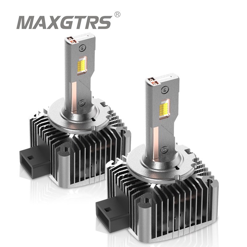 Set 2 bóng đèn pha MAXGTRS LED Canbus D1S D3S D2S D4S D5S D8S 24000Lm tự động cho xe hơi