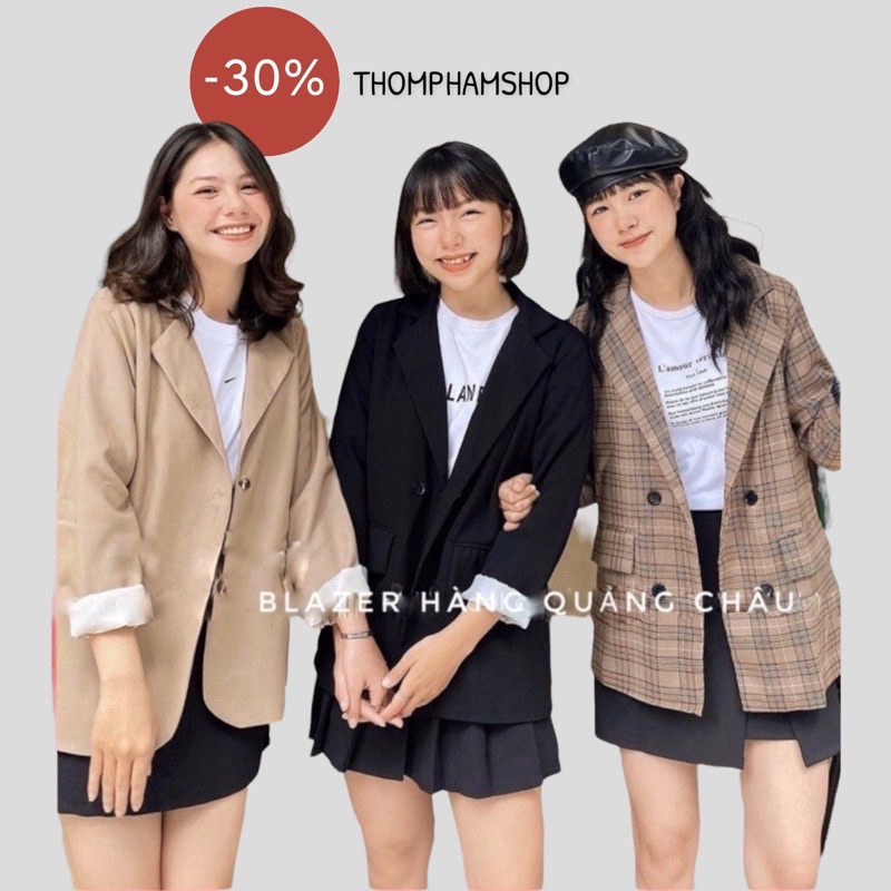 [Ảnh thật] Áo khoác blazer phong cách Hàn Quốc 2 lớp 2 cúc mẫu mới Áo vest nữ khoác ngoài | BigBuy360 - bigbuy360.vn