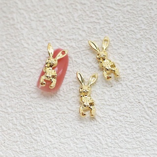 Set 10 charm thỏ kute trang trí móng tay mới0