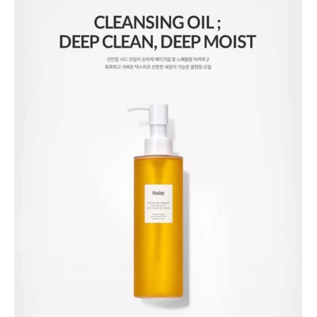 Dầu tẩy trang HUXLEY oil 200ml chiết suất từ cây xương rồng sahara