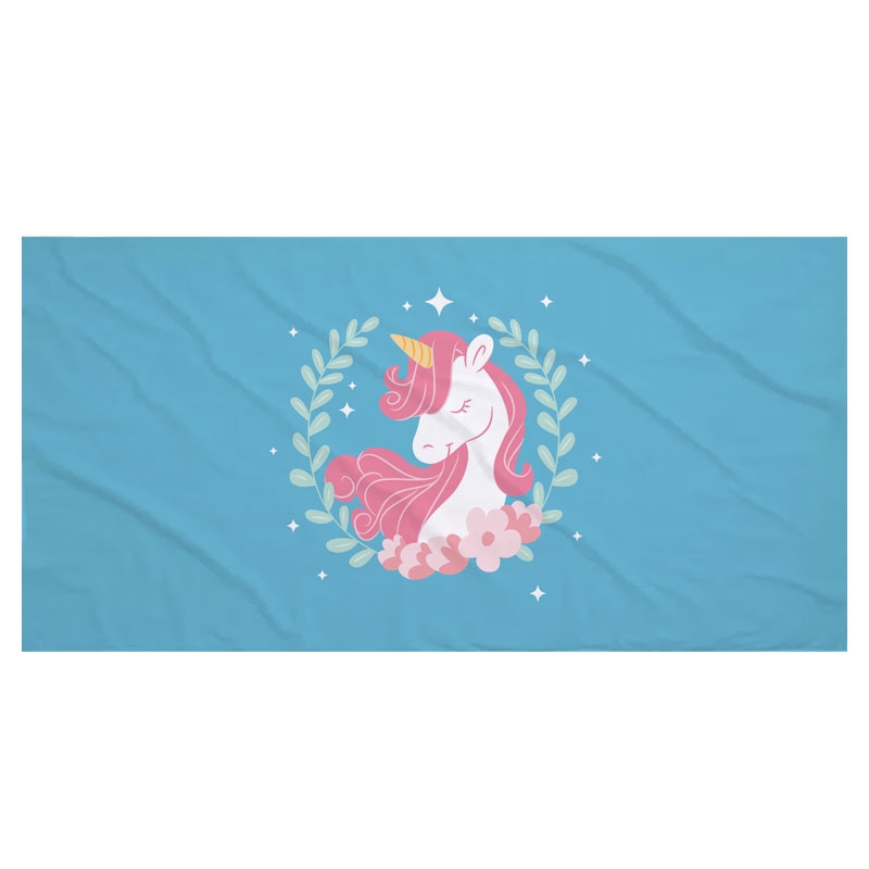 Lovely unicorn Print Soft Highly Absorbent Multipurpose for Bathroom Hotel Gym and Spa