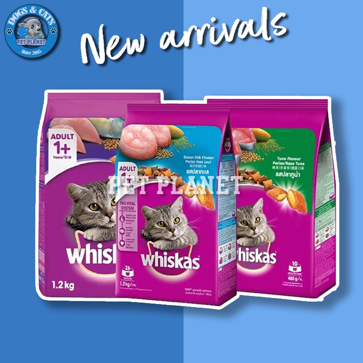 Hạt cho mèo lớn WHISKAS | 1.2KG