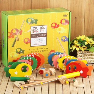 [Mã SHOPTU10 giảm 10k đơn 150k]BỘ ĐỒ CHƠI GỖ CÂU CÁ GỖ ED_INTER xuất Nhật