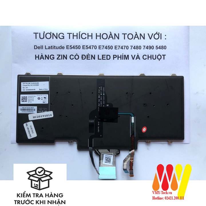 Bàn Phím Laptop Dell Latitude E7280 E7290 E7380 E7390 E5280 E5289 E5290 00NPN8  5288, 5289, 7280, 7290, 7380, 5290, 7390