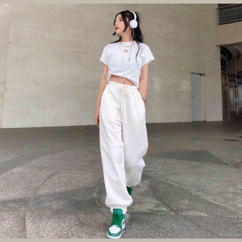 Quần bom nỉ jogger siêu xịn form dài mặc siêu xinh siêu HOT