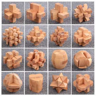 Khóa Khổng Minh bằng gỗ