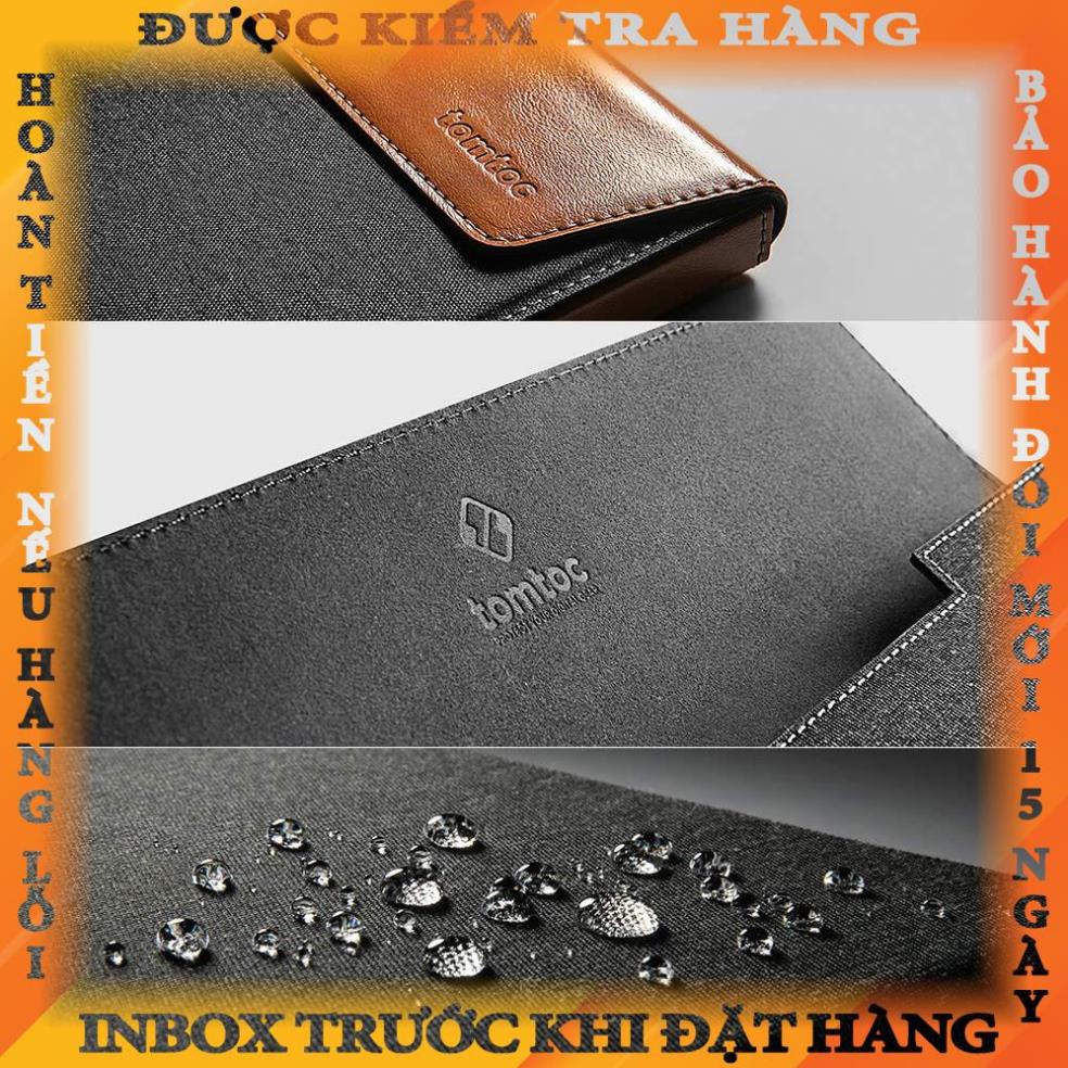 Túi da chống sốc Tomtoc Premium Leather H15 cho Macbook, Surface, Laptop - Chính hãng Bảo hành 12 tháng crushta