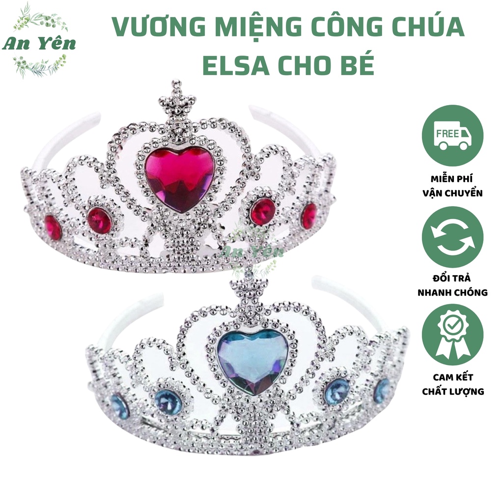 Vương miện công chúa elsa hoá trang cho bé