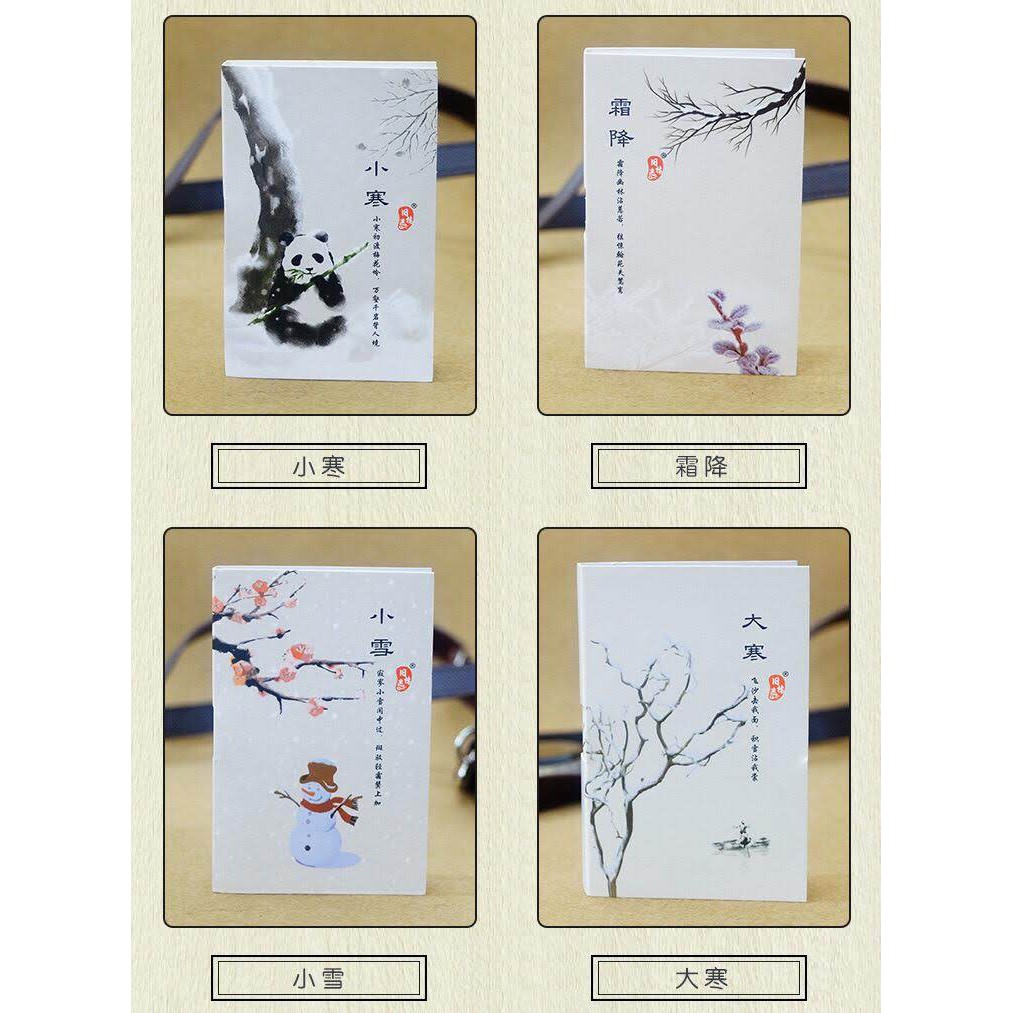 Nước hoa mini  cổ trang 24 tiết xuân phân( combo 4 lọ/ một tiết xuân phân)