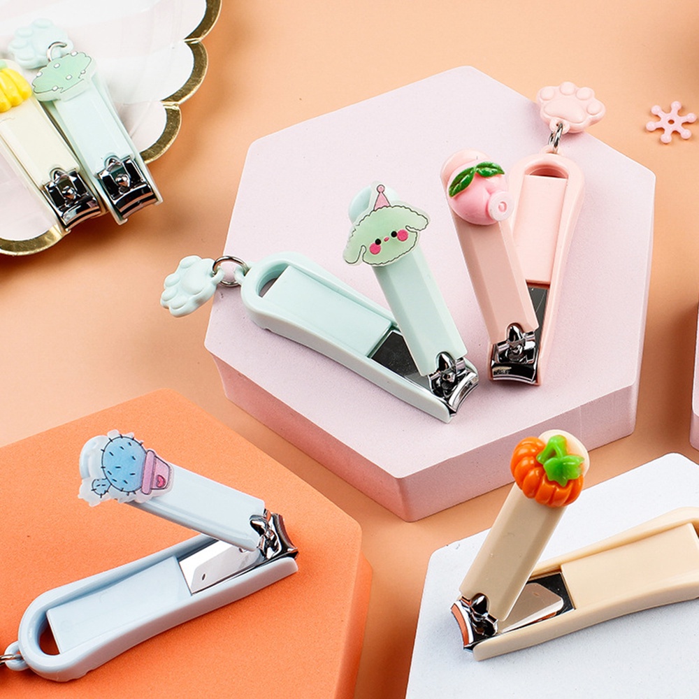 [Hàng mới về] Dụng cụ cắt móng mini họa tiết trái cây màu sắc giao ngẫu nhiên