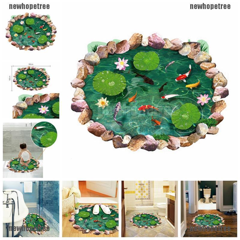 Decal Dán Tường Sàn Và Tường 3D Có Thể Tháo Rời