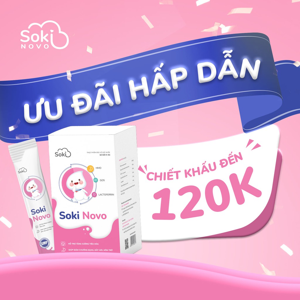 Soki Novo - Chuyên biệt cho trẻ nôn trớ từ sữa