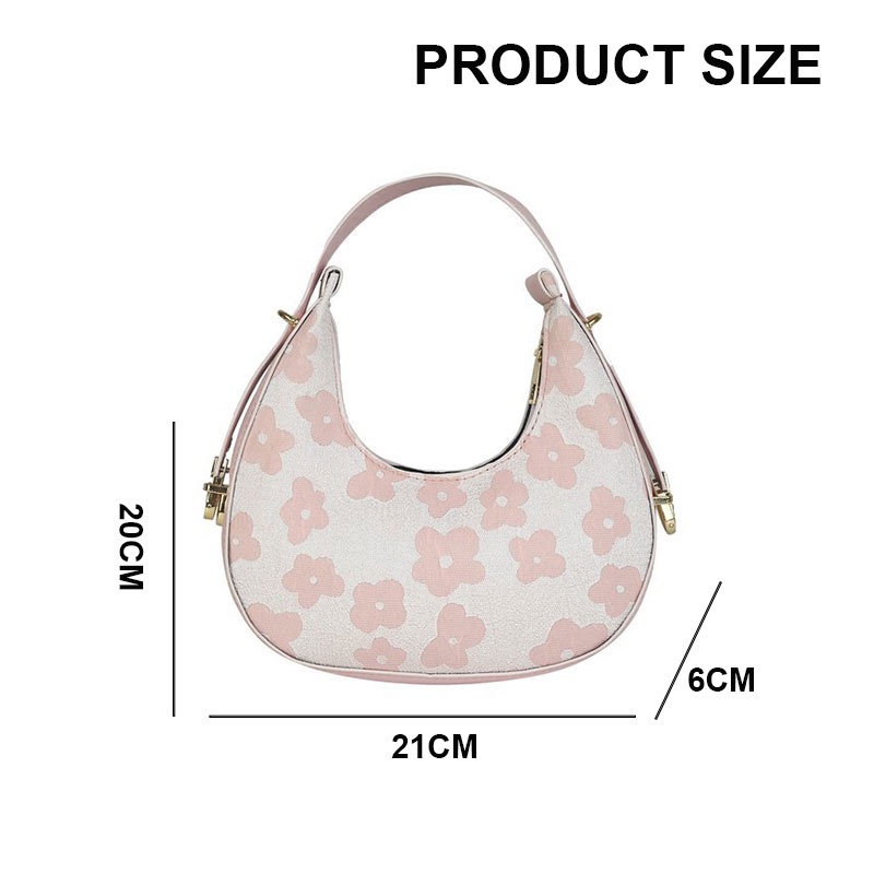 Túi đeo vai Yadou gắn hoa thời trang cho nữ chất lượng cao