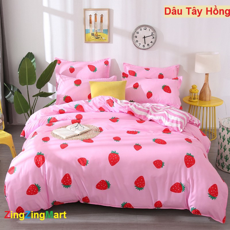 [ZingZing] Bộ Ga Gối Cotton Poly Freeship 99k HN Hàng Giá Xưởng (Chát Vs Shop Ngay Nhé)