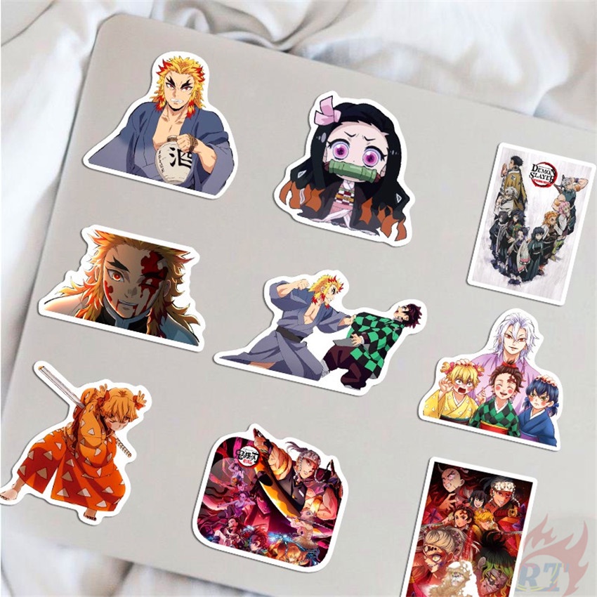 ❉ Hình Dán Kimetsu no Yaiba: Yuukaku-hen Series 01 ❉ Bộ 50 Miếng Dán Chống Thấm Nước Thời Trang