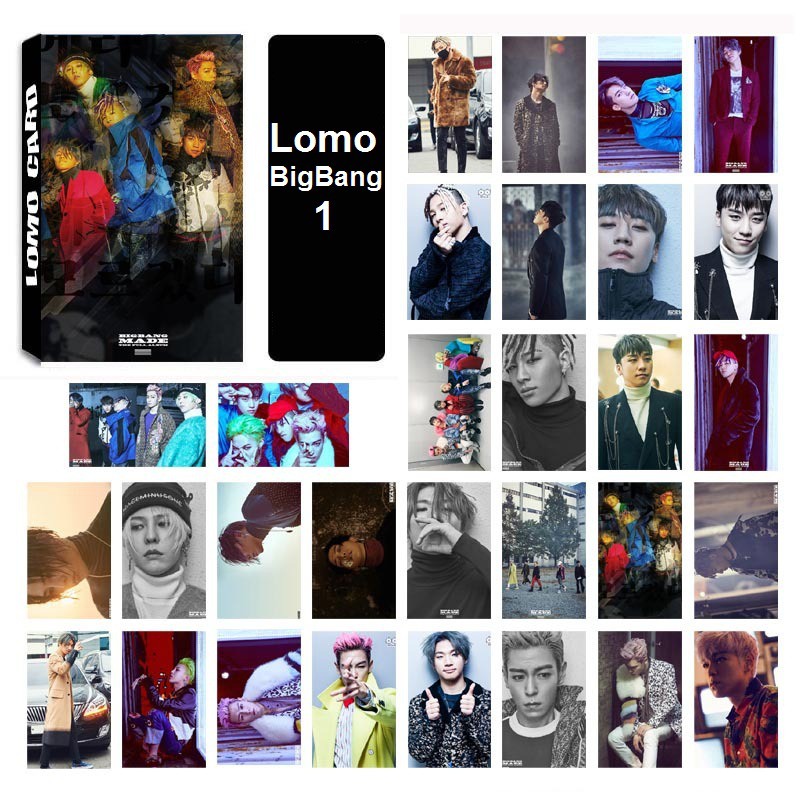 Lomo card Wanna One và BigBang siêu đẹp