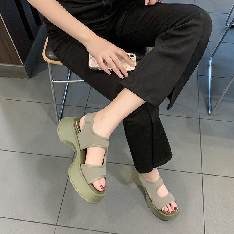 Giày sandal ATIKOTA hở mũi quai co giãn thoải mái thời trang cho nữ