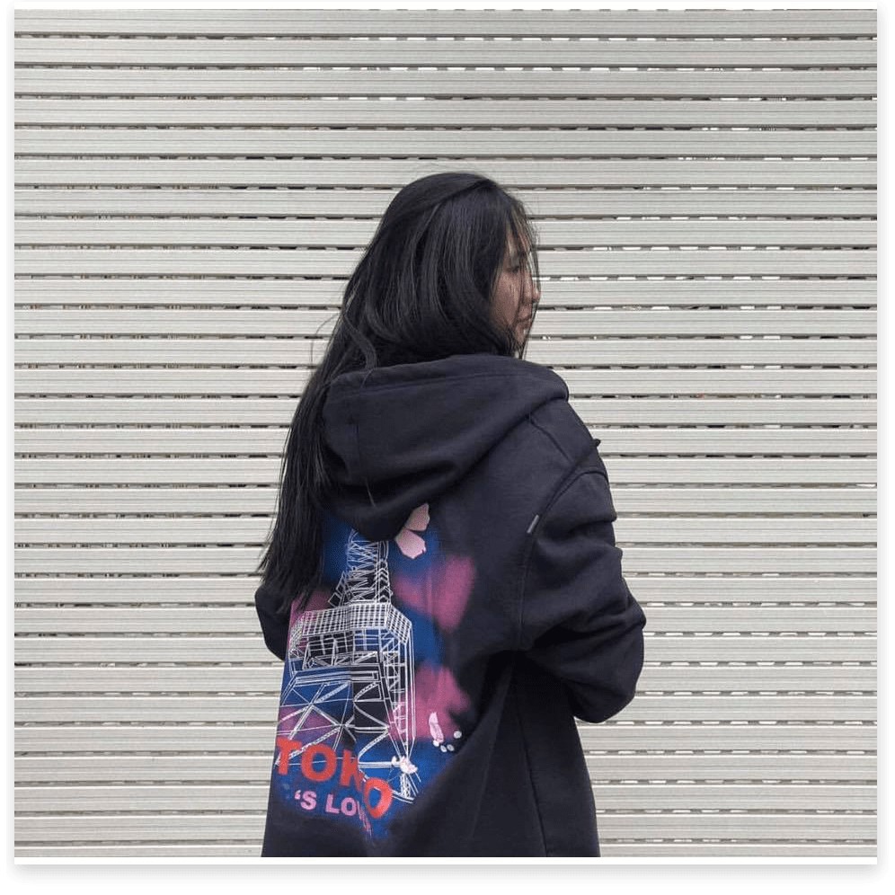 Áo Hoodie, Sweatshirt Nữ Nam Chất Nỉ Kiểu Dây Kéo Unisex TOKYO Phối Màu Huỳnh Quang