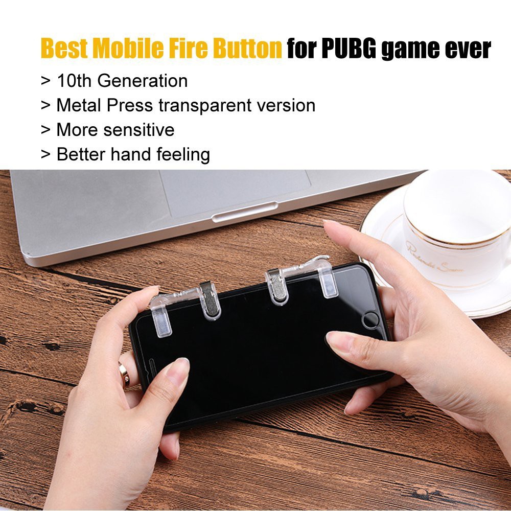 Nút Bấm chơi game PUBG ROS chất liệu thép không gỉ mới dòng nút bấm Odog cơ màu trong suốt khóa sắt